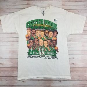 Like New Vintage 1990s Boston Celtics 16 World Championships Tee Shirt
